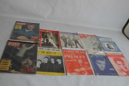 MUSIC MEMORABILIA 1950S / 1960S to include Beatles sheet music 