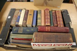 A BOX OF LATE 19TH/EARLY 20TH CENTURY BOOKS, mainly poetry