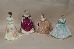 FOUR COALPORT LADIES OF FASHION FIGURINES - KAREN, BEVERLEY, FLAIR AND POLLY (4)