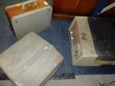 A PORTABLE HANDIGRAM RECORD PLAYER, STELLAPHONE REEL TO REEL ETC. A/F, UNTESTED