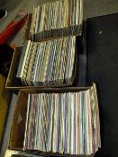 THREE TRAYS OF LP RECORDS TO INCLUDE NEIL DIAMOND, DOCTOR HOOK, THE SHADOWS ETC.