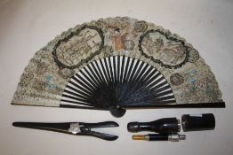 A NOVELTY WOODEN CASE CHEROOT HOLDER WITH STAN HOPE TO CASE DEPICTING THE 'COURT OF HONOUR IMPERIAL