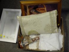 A TRAY OF SUNDRIES TO INCLUDE A SMALL DISPLAY BOX