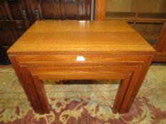 A RETRO NEST OF REMPLOY TABLES H- 46 CM W-60 CM