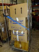 A CAGE OF MIXED WHOLESALE GOODS TO INCLUDE PHONE CASES, HALLOWEEN BAGS, STATIONARY ETC (CAGE NOT IN