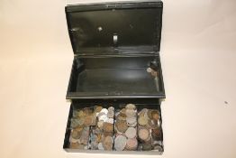 A TIN OF COLLECTABLE COINAGE