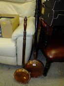 TWO COPPER BEDPANS