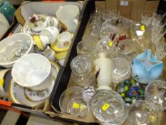 THREE TRAYS OF CERAMICS AND METALWARE