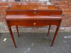 A MODERN BRIGITTE FORESTIER CHERRYWOOD LADIES DESK / DRESSING TABLE A/F ( LOOSE ON ONE HINGE ) H-89