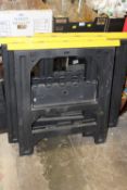 THREE PLASTIC SAW HORSES