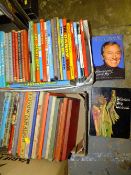 TWO TRAYS OF VINTAGE ANNUALS, FILM AND CARTOON ANNUALS
