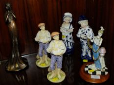 A COLLECTION OF SIX MODERN FIGURINES