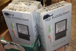 FOUR HQI FLOODLIGHTS