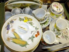 A TRAY OF MAINLY PORTMEIRION CERAMICS