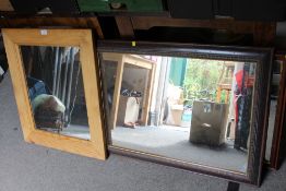 A SELECTION OF ASSORTED MIRRORS IN VARIOUS SIZES AND STYLES
