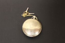 A TURKISH TYPE MANUAL WATCH FULL HUNTER POCKET WATCH