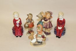 A SELECTION OF GOEBEL AND PARAGON FIGURES