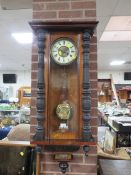 A VINTAGE VIENNA WALL CLOCK A/F