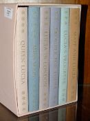 A FOLIO SOCIETY COLLECTION OF THE MAPP AND LUCIA NOVELS BY E F BENSON, BOX SET OF SIX BOOKS