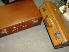 TWO VINTAGE LUGGAGE CASES