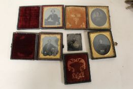 FOUR CASED DAGUERREOTYPES, together with a loose example (5)Condition Report:alL casing showing wear