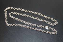 A SILVER BELCHER CHAIN - APPROX 50.2 G