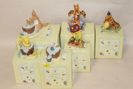 SIX BOXED ROYAL DOULTON WINNIE THE POOH FIGURES