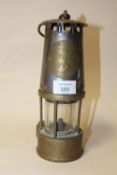 A VINTAGE ECCLES MINERS LAMP