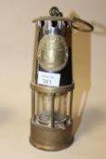 A VINTAGE ECCLES MINERS LAMP