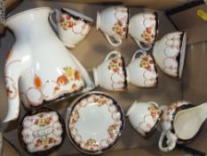 A MYOTT AND SONS ROSEMARY PATTERN COFFEE SET