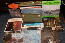 A BOX OF CLASSICAL LP RECORDS