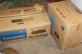 A PANASONIC MUSIC CENTRE SG-5070 TOGETHER WITH A PAIR OF PANASONIC SPEAKERS