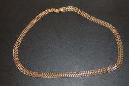 A 9 CARAT GOLD NECKLACE, APPROX WEIGHT 8G