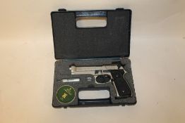 A CASED PIETRO BERETTA GARDONE V.T MOD.92FS .177 CAL AIR PISTOL