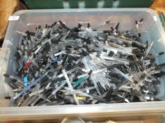 A BOX OF BALL POINT PENS A/F, UNCHECKED
