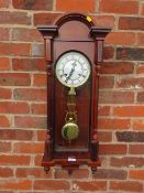A MODERN 'HIGHLAND' VIENNA STYLE WALLCLOCK H 88 cm