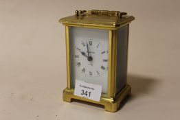 A BAYARD EIGHT DAY FRENCH CARRIAGE CLOCK