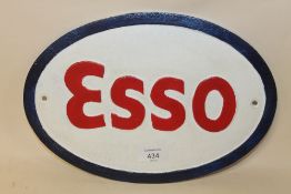 A MODERN CAST ESSO PLAQUE