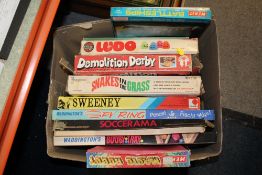 A BOX OF VINTAGE BOARD GAMES
