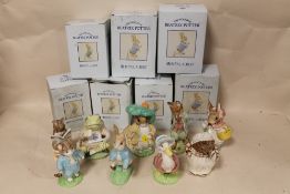 A COLLECTION OF LARGE BOXED ROYAL ALBERT BEATRIX POTTER FIGURES