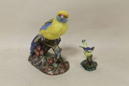 TWO RADNOR CERAMIC BIRD FIGURES
