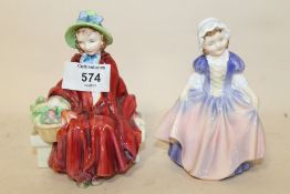 TWO ROYAL DOULTON FIGURES - DINKY DOO HN1678 AND LINDA HN2106