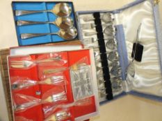 FOUR BOXED CUTLERY SETS