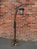 A TRADITIONAL STYLE LANTERN STANDARD LAMP