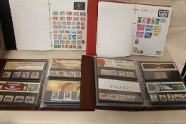 TWO ALBUMS OF ROYAL MAIL PRESENTATION PACKS, TOGETHER WITH TWO STAMP ALBUMS AND CONTENTS (4)