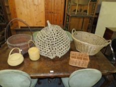 A QUANTITY OF BASKET WARE