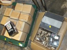 A COLLECTION OF BOXED 'THE PERFECT GUINNESS' KIT TOGETHER WITH A BOXED WINE BUTLER, SILVER PLATED