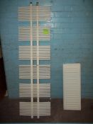 TWO CENTRAL HEATING RADIATORS AND FITTINGS