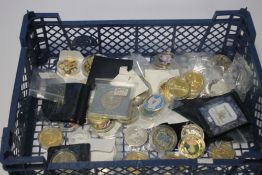 A COLLECTION OF MODERN COMMEMORATIVE CROWN SIZED COINS, to include issues from Fiji, New Zealand,