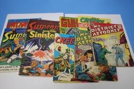 MR DISTRICT ATTORNEY' COMIC BOOK, #10 and #12 British Edition together with 'Justice Traps The